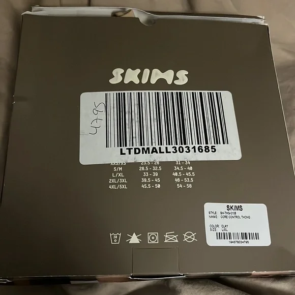 SKIMS LG-XL nude core control thong NIB actual color name is clay - Picture 2 of 6